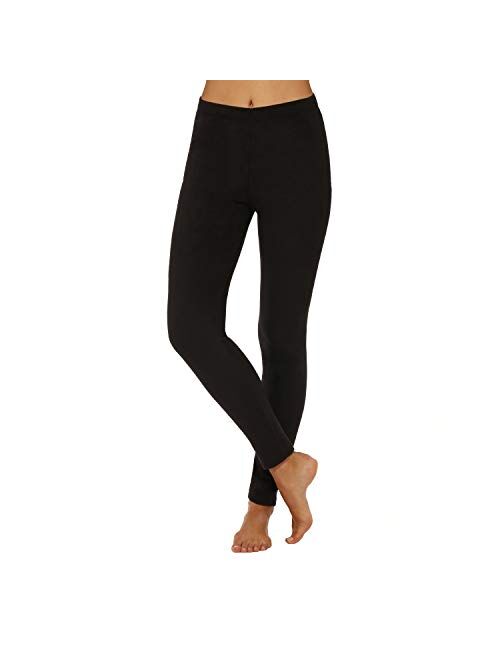 Cuddl Duds ClimateRight Women's Stretch Fleece Base Layer Legging - Natural Rise Waist