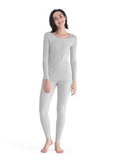 Femofit Women's Thermal Underwear Long Johns Soft Top Bottom Winter Warm Base Layer Set S-XL