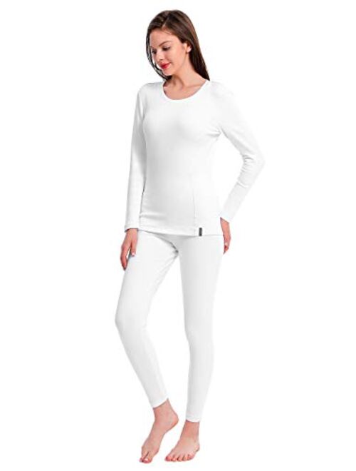 Femofit Women's Thermal Underwear Long Johns Soft Top Bottom Winter Warm Base Layer Set S-XL