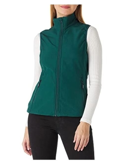 Outdoor Ventures Women's Lightweight Softshell Vest Windproof Fleece Lined Zip Up Sleeveless Jacket for Running Hiking Golf