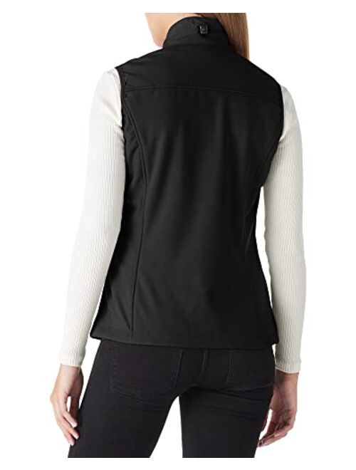 Outdoor Ventures Women's Lightweight Softshell Vest Windproof Fleece Lined Zip Up Sleeveless Jacket for Running Hiking Golf