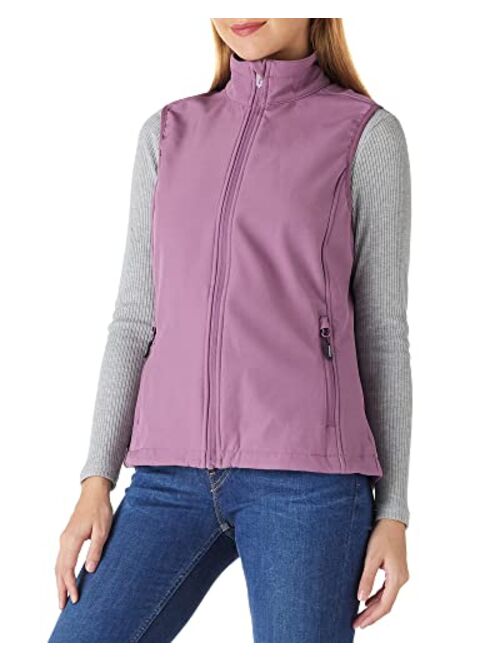 Outdoor Ventures Women's Lightweight Softshell Vest Windproof Fleece Lined Zip Up Sleeveless Jacket for Running Hiking Golf