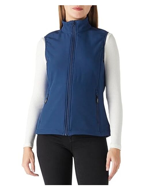 Outdoor Ventures Women's Lightweight Softshell Vest Windproof Fleece Lined Zip Up Sleeveless Jacket for Running Hiking Golf