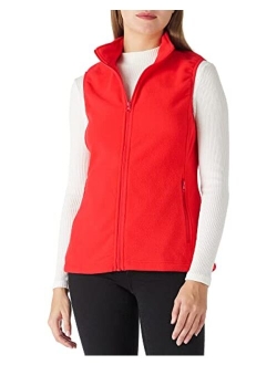 Outdoor Ventures Womens Fleece Vest, Zip Up Lightweight Soft Running Vest Outerwear Sleeveless with Pockets