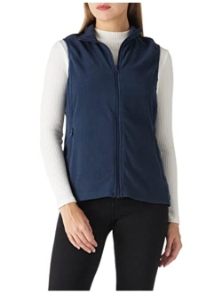 Outdoor Ventures Womens Fleece Vest, Zip Up Lightweight Soft Running Vest Outerwear Sleeveless with Pockets