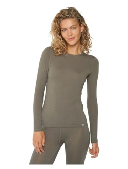 DANISH ENDURANCE Merino Wool Base Layer Shirt for Women, Thermal Long Sleeve