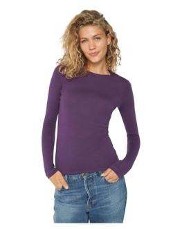 DANISH ENDURANCE Merino Wool Base Layer Shirt for Women, Thermal Long Sleeve