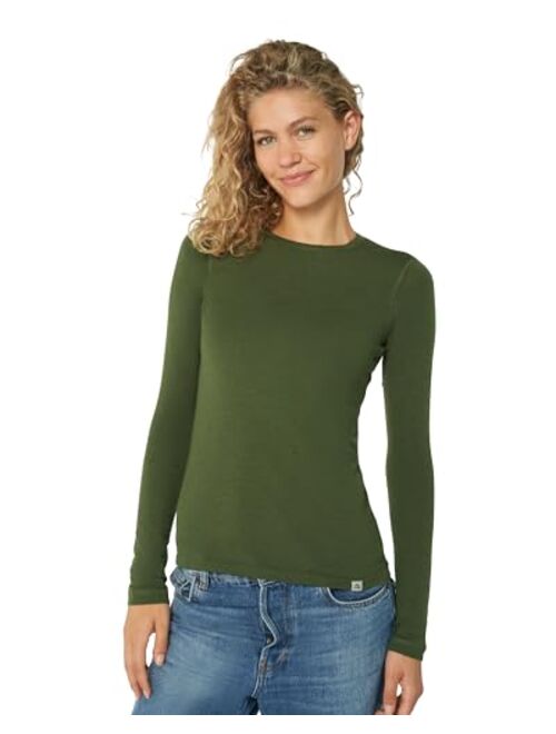 DANISH ENDURANCE Merino Wool Base Layer Shirt for Women, Thermal Long Sleeve