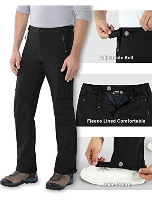 Outdoor Ventures Men's Rain Pants, Lightweight Breathable Waterproof Golf Rain Over Pants for Hiking Fishing Travel