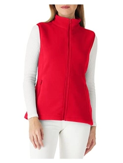 Outdoor Ventures Women's Polar Fleece Zip Vest Outerwear with Pockets,Warm Sleeveless Coat Vest for Fall & Winter