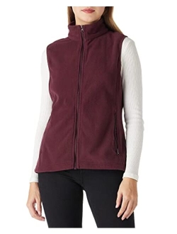 Outdoor Ventures Women's Polar Fleece Zip Vest Outerwear with Pockets,Warm Sleeveless Coat Vest for Fall & Winter