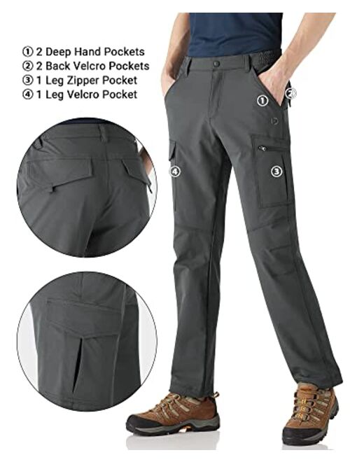 Outdoor Ventures Men's Hiking Pants Lightweight Water Resistant Cargo Work Pants Ripstop Outdoor Pants for Tactical Travel