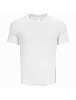 Outdoor Ventures Men's Dry Fit T Shirts, Quick Dry Athletic Gym Running Workout Short Sleeve Tee Shirts for Men