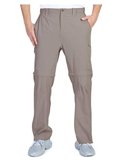 Outdoor Ventures Men's Convertible Pants, Quick Dry Hiking Zip-Off Pants, Stretch Lightweight Cargo Pants