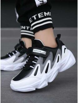 Boys Colorblock Lace-up Front Sneakers