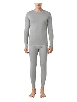 Men's Thermal Underwear Set, Long Johns Heat Generation Base Layer, Crew Top&Bottom Set (M66/M86/M89)