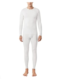 Men's Thermal Underwear Set, Long Johns Heat Generation Base Layer, Crew Top&Bottom Set (M66/M86/M89)