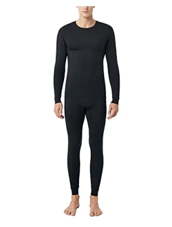 Men's Thermal Underwear Set, Long Johns Heat Generation Base Layer, Crew Top&Bottom Set (M66/M86/M89)