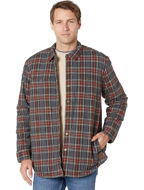 L.L.Bean Sherpa Lined Scotch Plaid Shirt Long Sleeve Regular