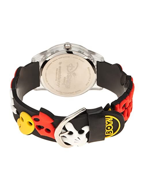 DISNEY Mickey Mouse Kids' Plastic Time Teacher Analog Quartz 3D Strap Watch