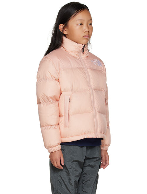 THE NORTH FACE KIDS Kids Pink 1996 Retro Nuptse Big Kids Down Jacket