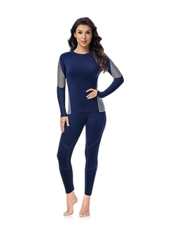 WEERTI Thermal Underwear for Women Long Johns with Fleece Lined Sport Long Underwear Winter Cold Weather