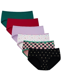 Girls Cotton Underwear Teen Comfortable Panties Size 8-16 Briefs 6 Pack