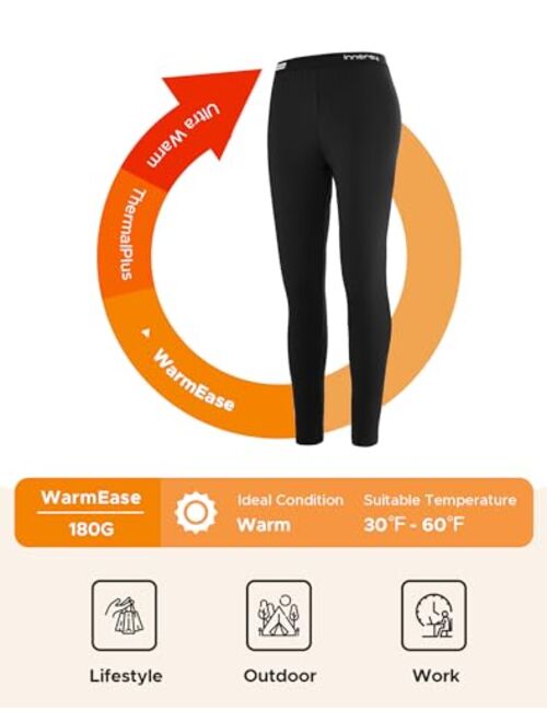 INNERSY Womens Thermal Underwear Lightweight Long Base Layer Bottoms