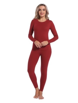 Women's Thermal Underwear Set Ultra-Soft Long Johns Base Layer for Cold Weather