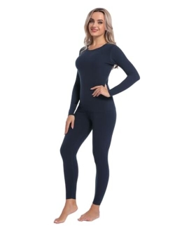 Women's Thermal Underwear Set Ultra-Soft Long Johns Base Layer for Cold Weather