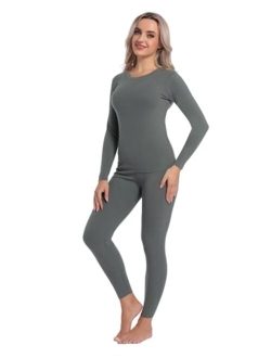 Women's Thermal Underwear Set Ultra-Soft Long Johns Base Layer for Cold Weather