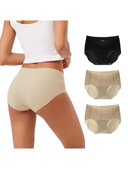 Women's Seamless No Show Hipster Panties Invisible Light Underwear 3-Pack