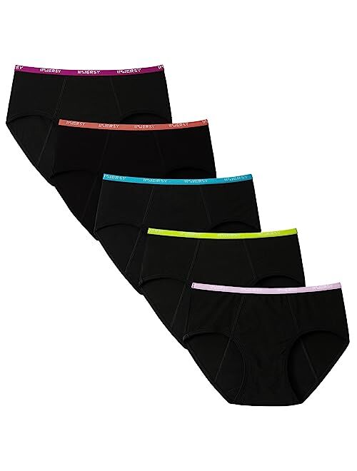 INNERSY Teen Girls Period Underwear Cotton First Starter Panties Aged 10-16 Briefs 5 Pack