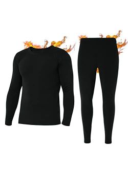 Men's Thermal Underwear Set Lightweight Base Layer Long Johns for Winter Exercise