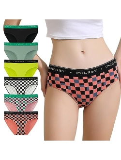 Women's Cheeky Hipster Panties Bikini Back Coverage Underwear 6-Pack