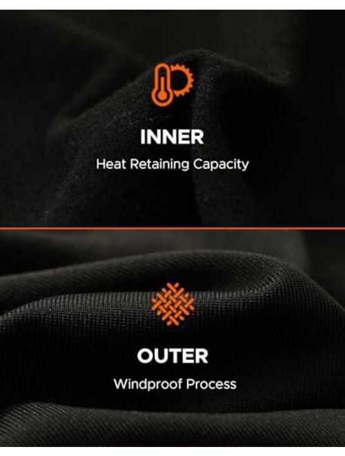 INNERSY Lightweight Thermal Underwear Set for Women Fleece Lined Base Layer Cold Weather