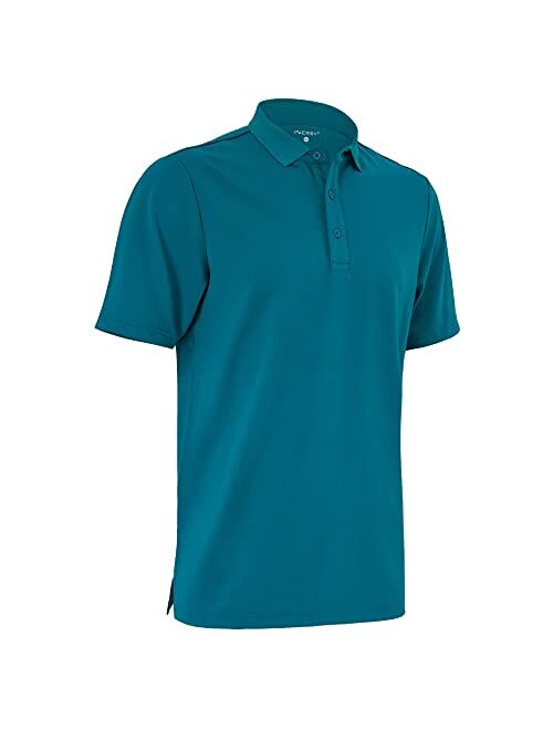 INNERSY Men's Polyester Golf Polo Shirt Moisture Wicking Short Sleeve Shirt