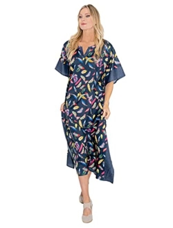 Miss Lavish London Women Kaftans Dresses, S-3XL, Regular to Plus Size