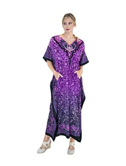 Miss Lavish London Women Kaftans Dresses, S-3XL, Regular to Plus Size