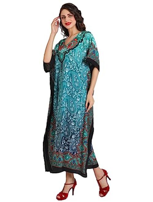 Miss Lavish London Women Kaftans Dresses, S-3XL, Regular to Plus Size