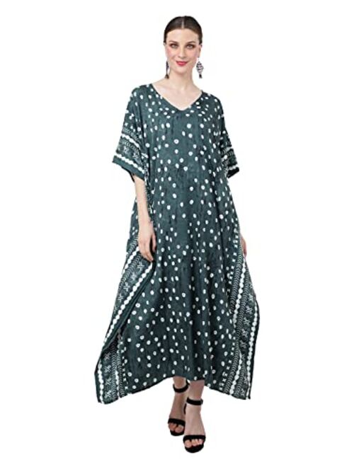 Miss Lavish London Women Kaftans Dresses, S-3XL, Regular to Plus Size