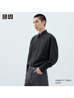 Twill Oversized Long-Sleeve Shirt