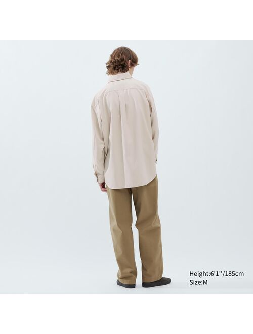 UNIQLO Twill Oversized Long-Sleeve Shirt