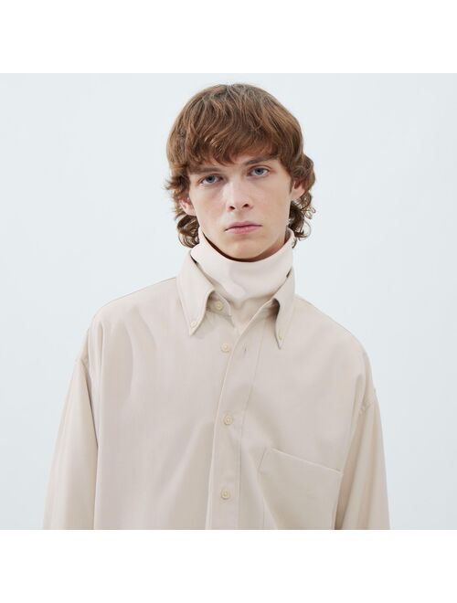 UNIQLO Twill Oversized Long-Sleeve Shirt