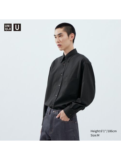 UNIQLO Twill Oversized Long-Sleeve Shirt