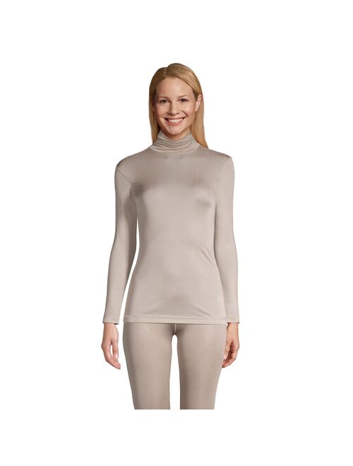 lands end Women's Lands' End Silk Interlock Turtleneck Undershirt