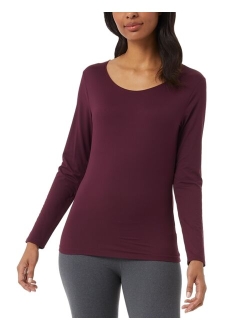 Women's Scoop-Neck Long-Sleeve Top