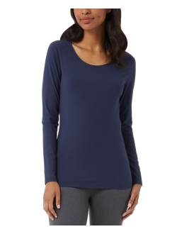 Women's Scoop-Neck Long-Sleeve Top