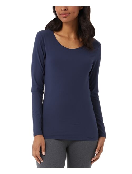 32 Degrees Women's Scoop-Neck Long-Sleeve Top