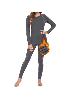 SIMIYA Thermal Underwear for Women Winter Warm Base Layer Long Johns Cold Weather Fleece Lined Skiing Hiking Running